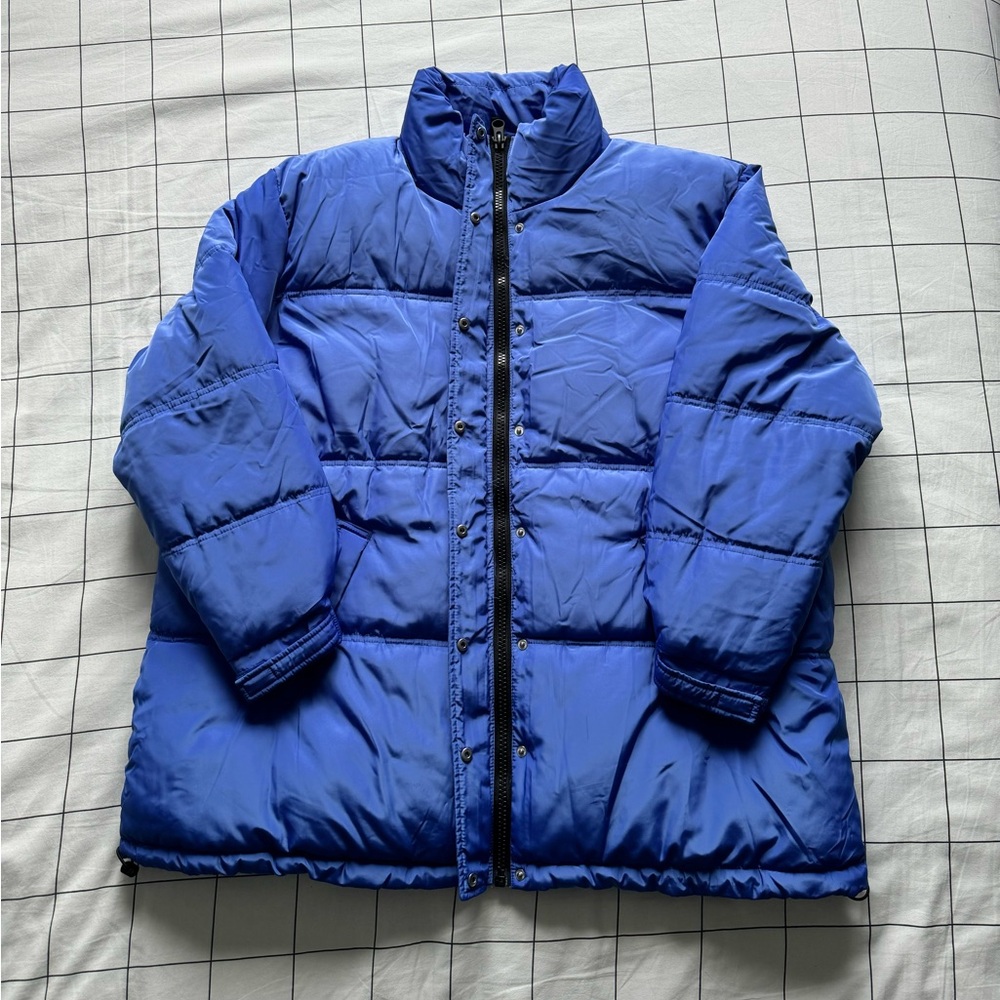 Puffer Coat In Violet-Blue